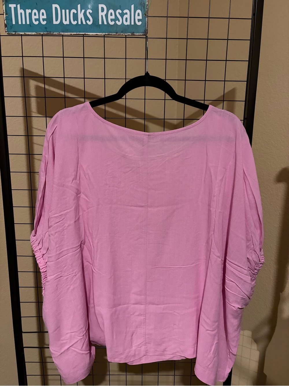 Zenana Light Pink Oversized Blouse XL